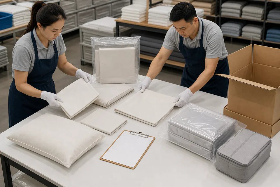 Bedding Set Pack-Out Completeness and Shipment Release Inspection