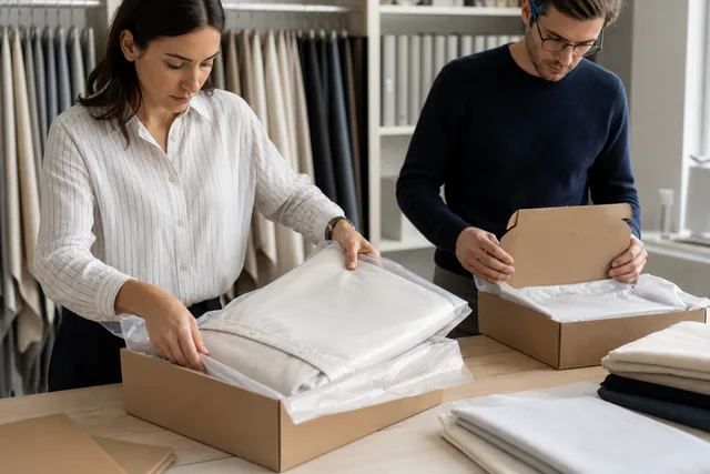 Bedding Sample Courier Packing and Receipt Condition Record