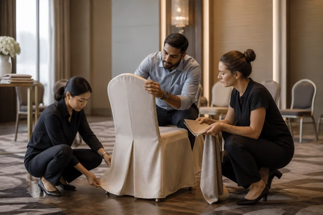 Banquet Chair Cover Fit, Seam Placement and Laundry Trial Guide