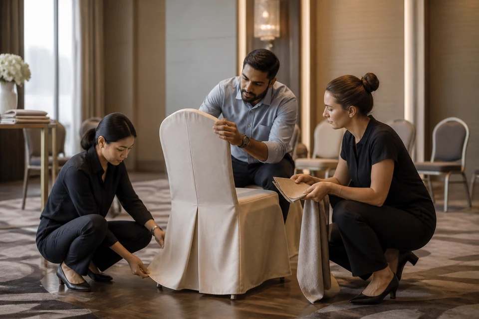 Banquet Chair Cover Fit, Seam Placement and Laundry Trial Guide