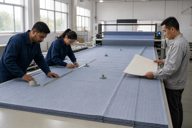 Fabric Relaxation, Lay Height and Cut-Panel Size Control for Bedding