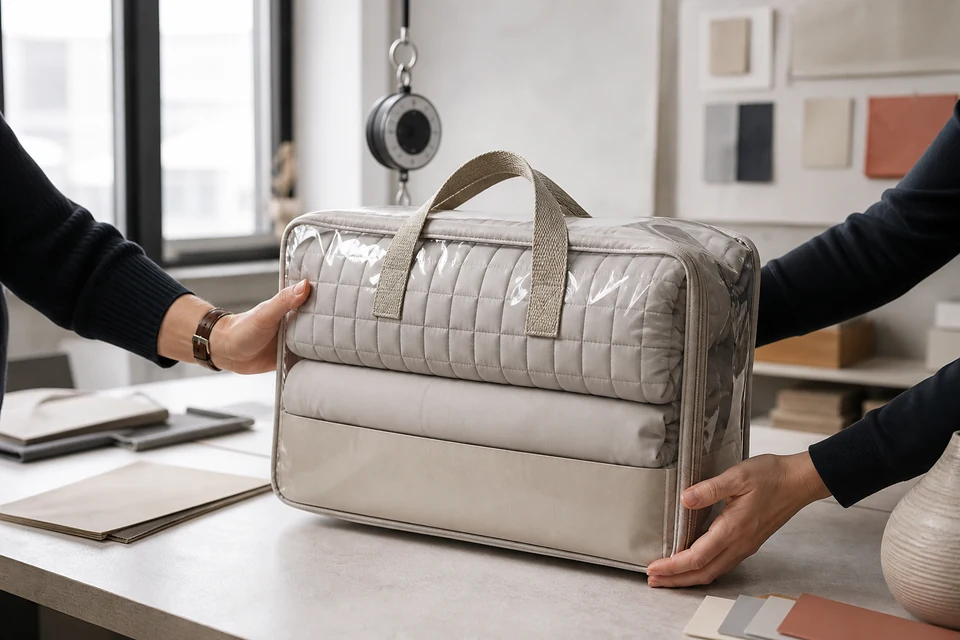 Retail Bedding Carry-Handle Load and Pack-Orientation Approval