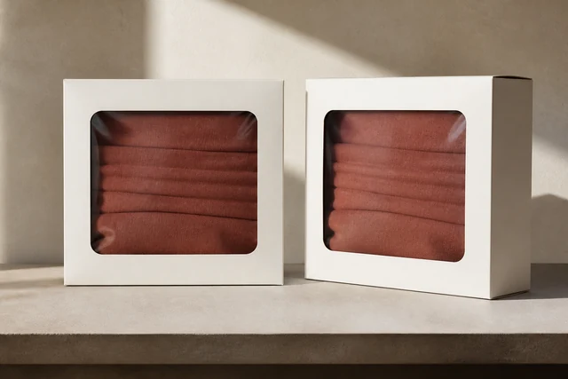Retail Bedding Window Packaging: Product View and Crease Approval