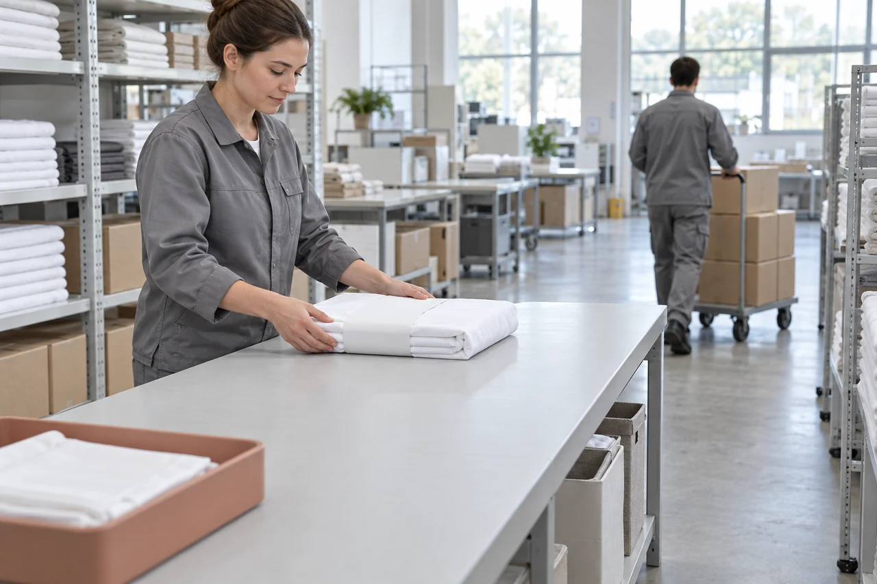 Bedding Packing-Table Changeovers: Clearing the Previous SKU