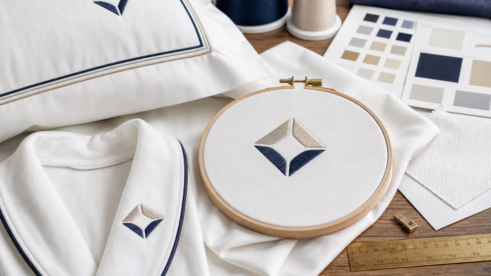 Custom Embroidery and Logo Approval for Bedding Programs