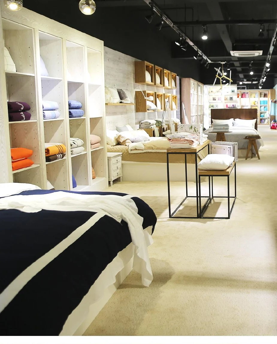 Home textile product showroom for buyer development