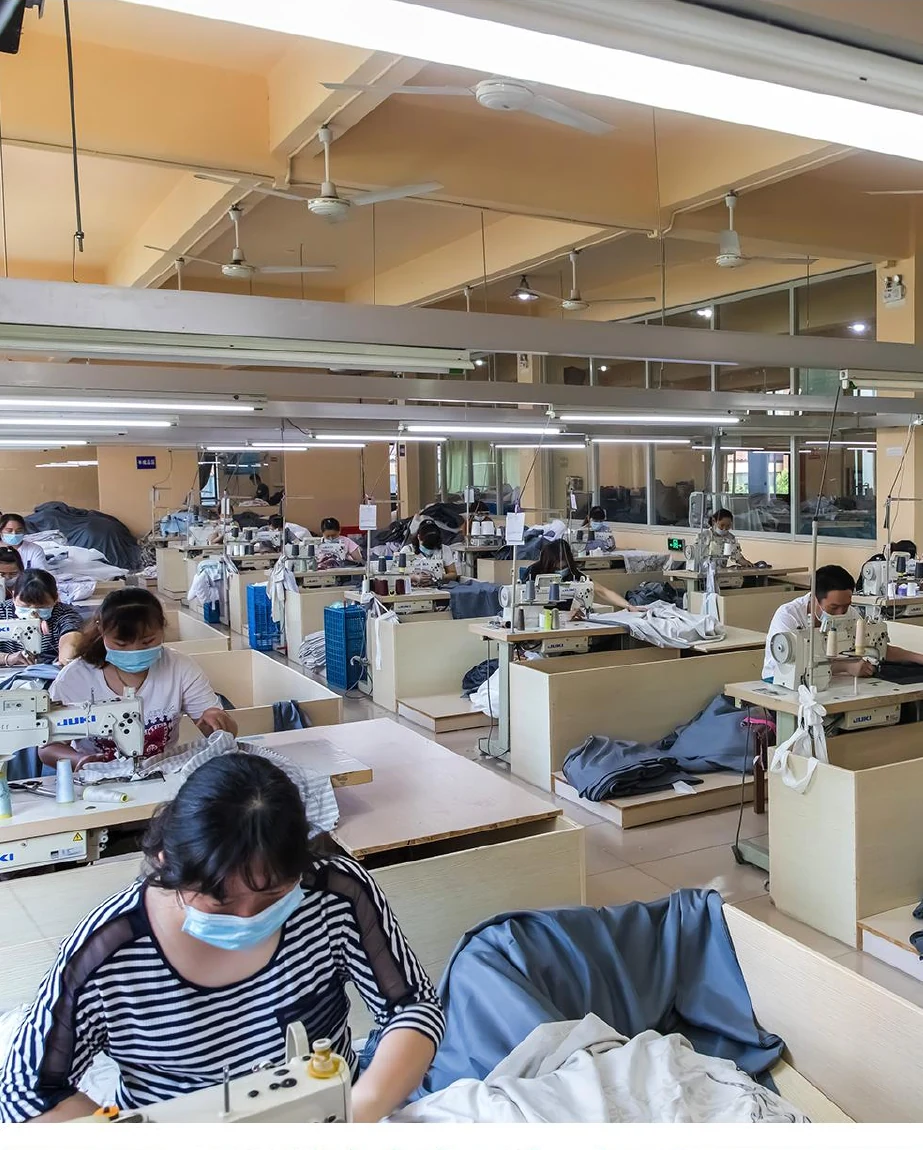Home textile sewing production floor