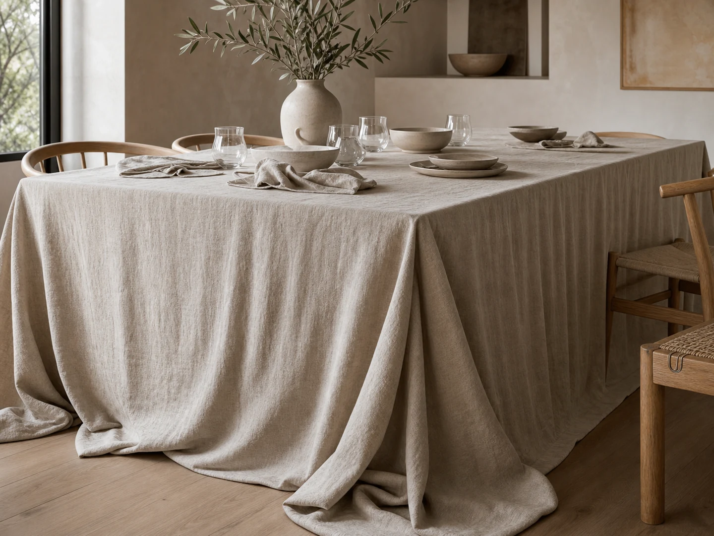 Washed Linen Tablecloth