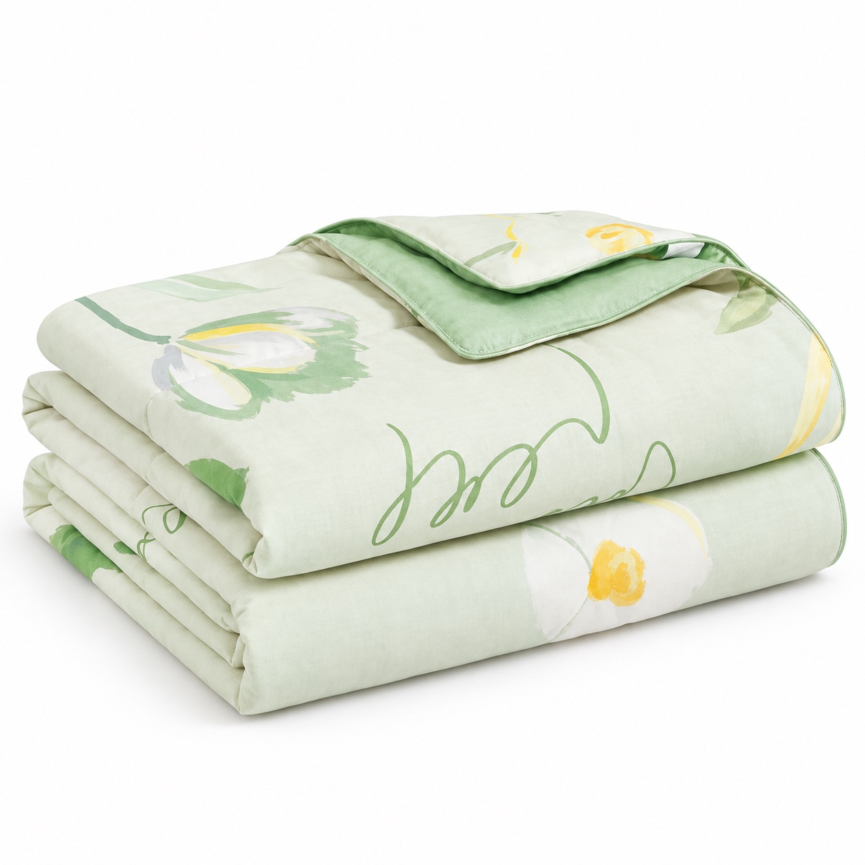 Lemon Garden Summer Quilt — white-background view (development reference)