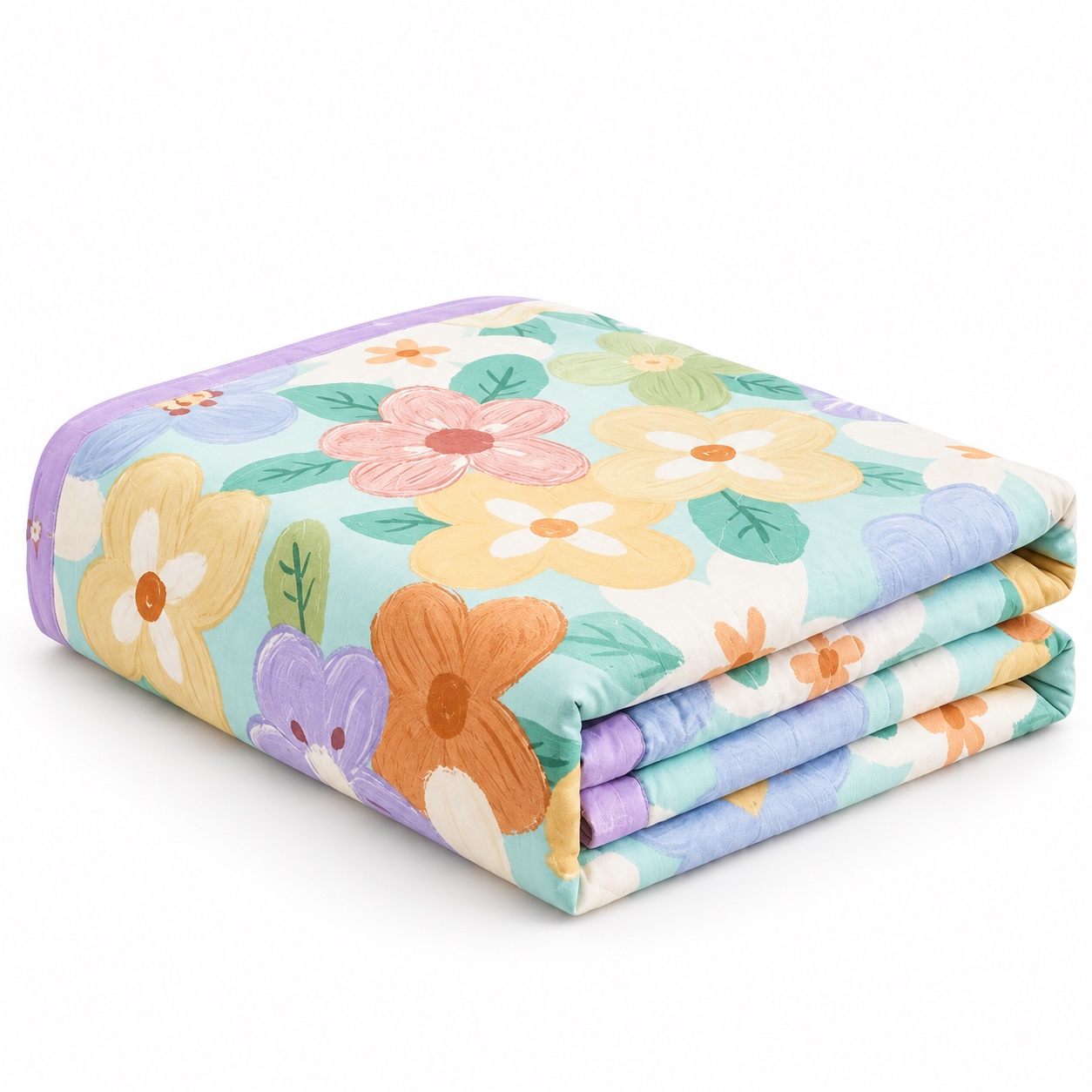 Wildflower Summer Quilt — white-background view (development reference)