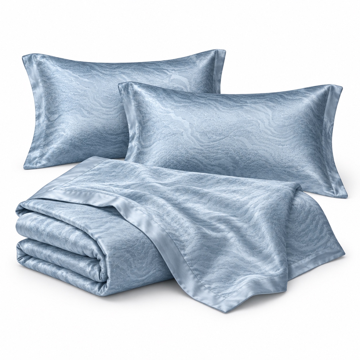 Steel Blue Summer Bedding Set — white-background view (development reference)