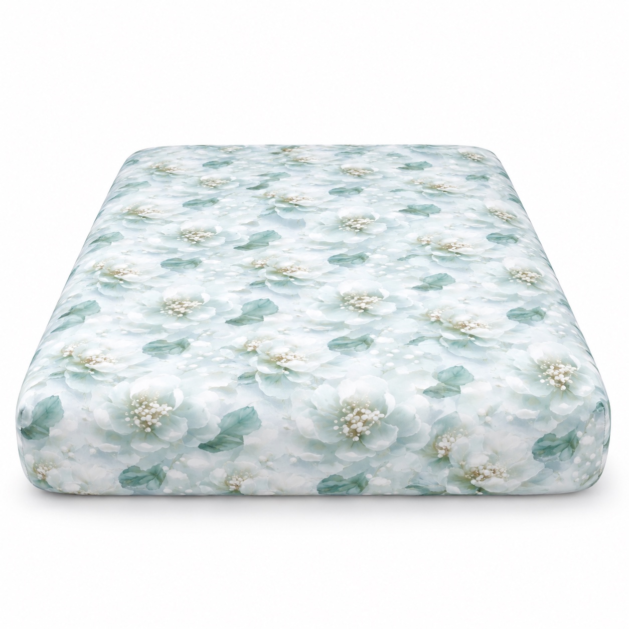 Botanical Fitted Summer Mat — white-background view (development reference)