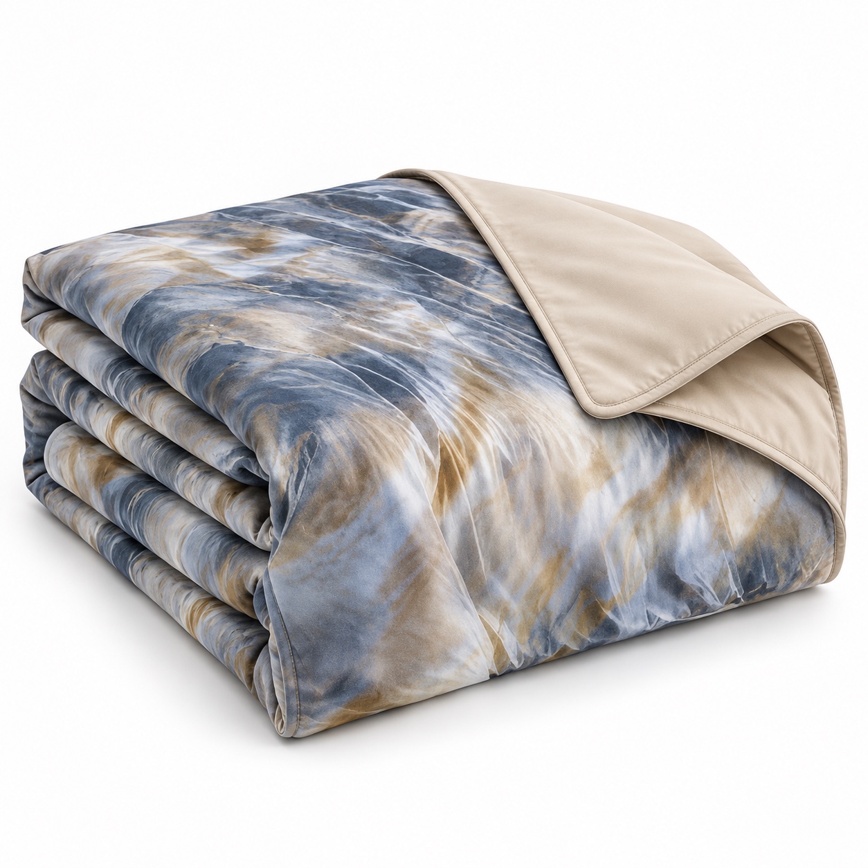 Ink Marble Summer Quilt — white-background view (development reference)