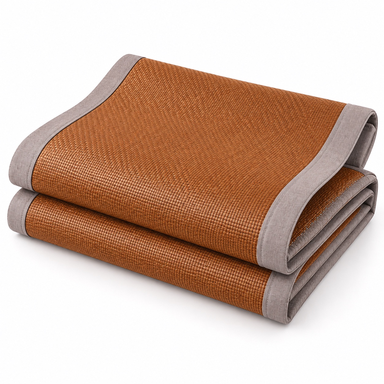 Cinnamon Bordered Woven Mat — white-background view (development reference)