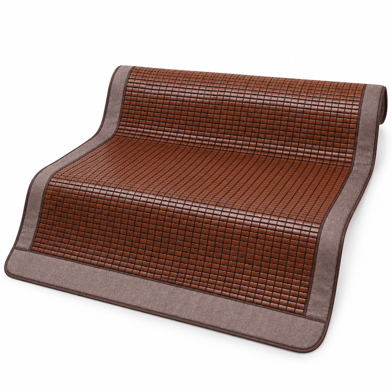 Chestnut Tile-Style Sleeping Mat — white-background view (development reference)
