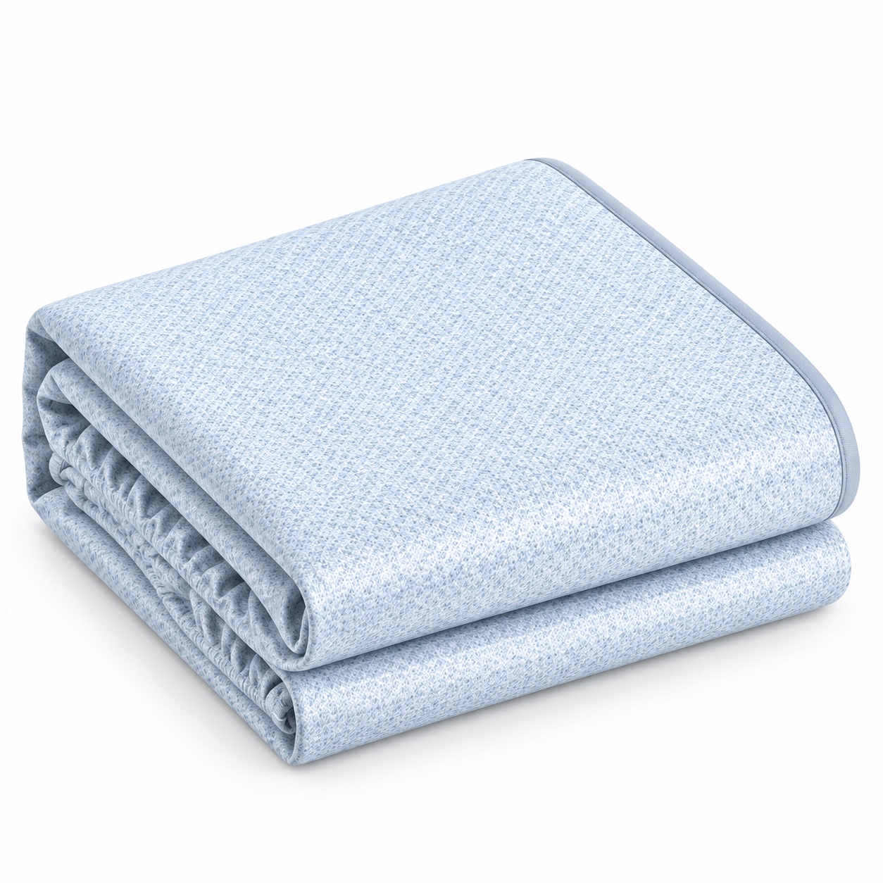 Powder Blue Fitted Summer Mat — white-background view (development reference)