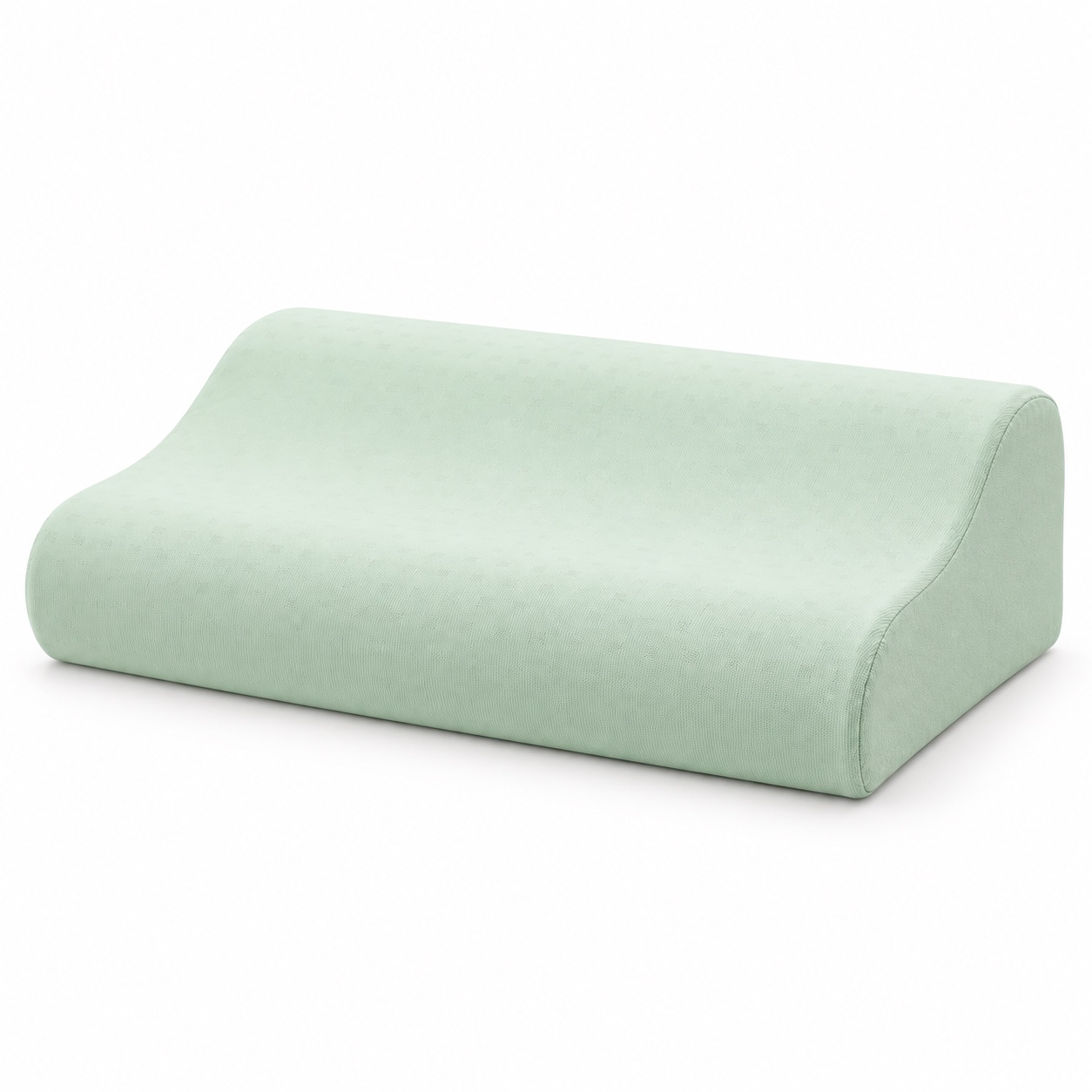 Mint Contour Pillow Cover — white-background view (development reference)